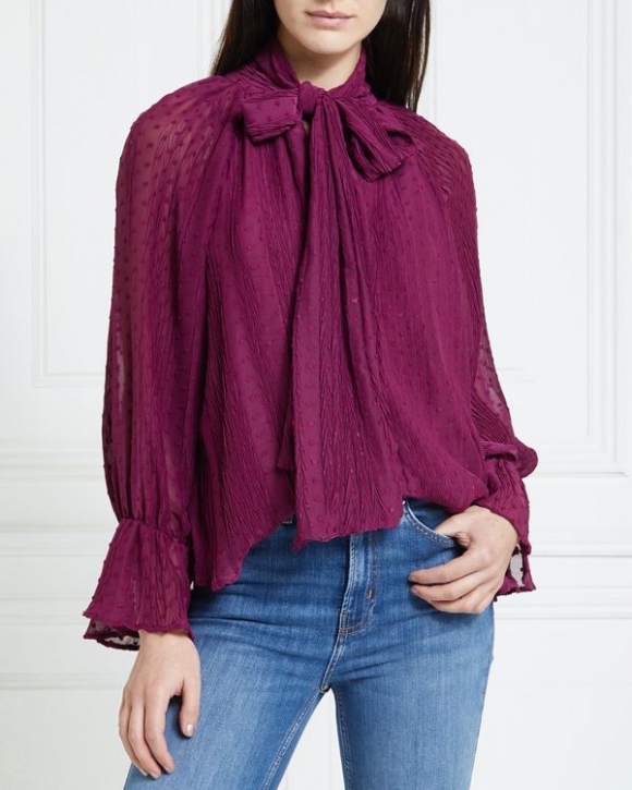 Gallery Ojai Dobby Tie Blouse