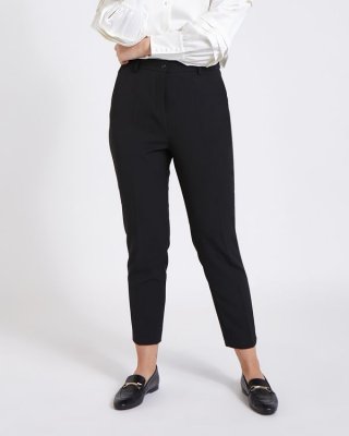 Paul Costelloe Living Studio Black Straight Leg Trousers