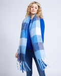 Savida Check Fluffy Scarf