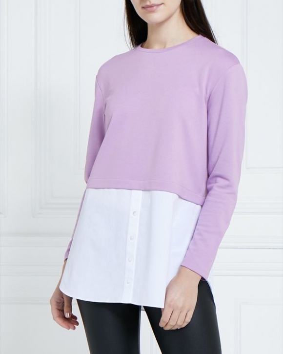 Gallery Luna Poplin Hem Top