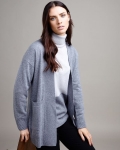 Paul Costelloe Living Studio Grey Cashmere Pocket Cardigan