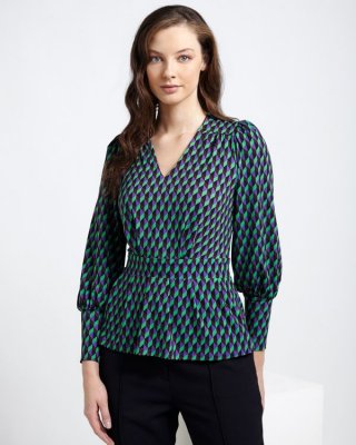 Lennon Courtney at Dunnes Stores Gambit Check Top