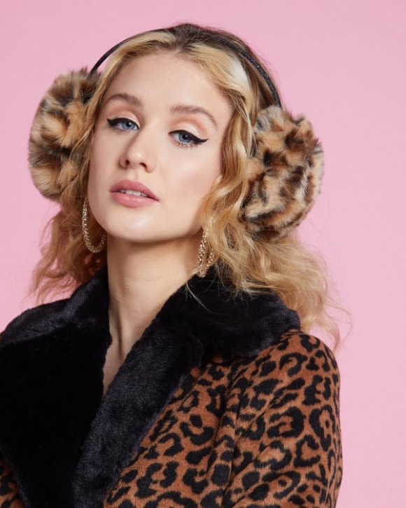 Savida Leopard Glitter Earmuffs