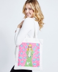 Savida Glitter Printed Tote Bag