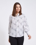 Paul Costelloe Living Studio Mono Swirl Blouse