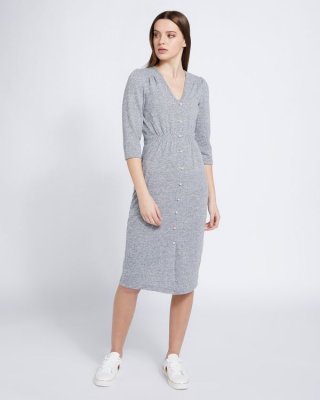 Savida Soft Touch Pearl Button Dress