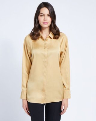 Paul Costelloe Living Studio Camel Raglan Sleeve Blouse