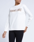 Leopard Slogan Sweatshirt