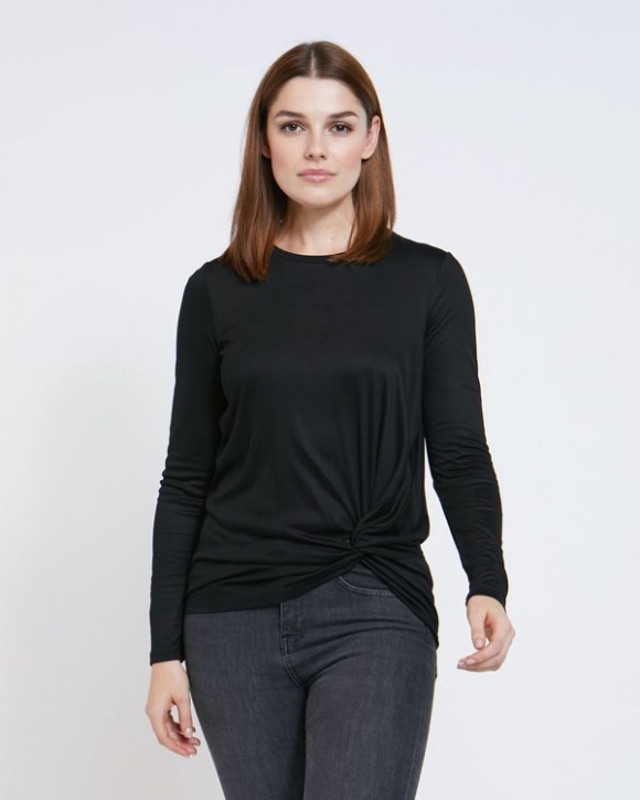 Paul Costelloe Living Studio Black Twist Front Top