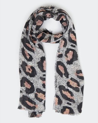 Abstract Leopard Scarf