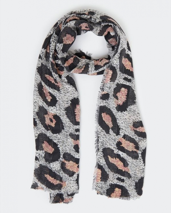 Abstract Leopard Scarf