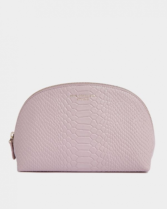 Paul Costelloe Living Studio Blush Leather Cosmetic Bag