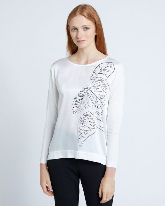 Carolyn Donnelly The Edit Leaf Print Top