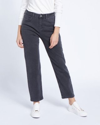 Paul Costelloe Living Studio Charcoal Straight Leg Denim Jeans