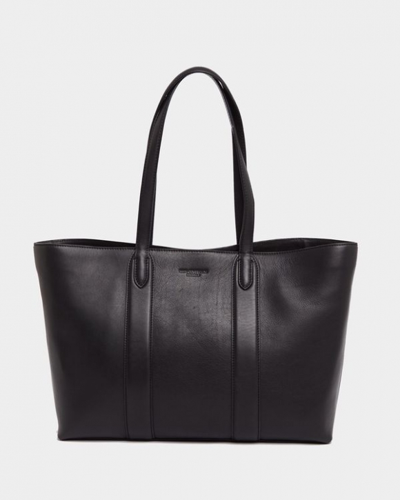 Paul Costelloe Living Studio Black Leather Shopper Tote